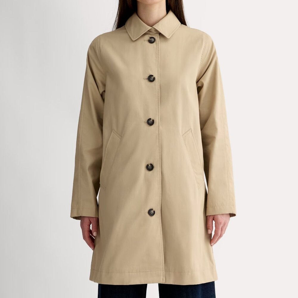 Everlane The Mac Coat - Cornstarch, Size Small